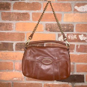 Talbots Brown Leather Shoulder Bag New With Tags